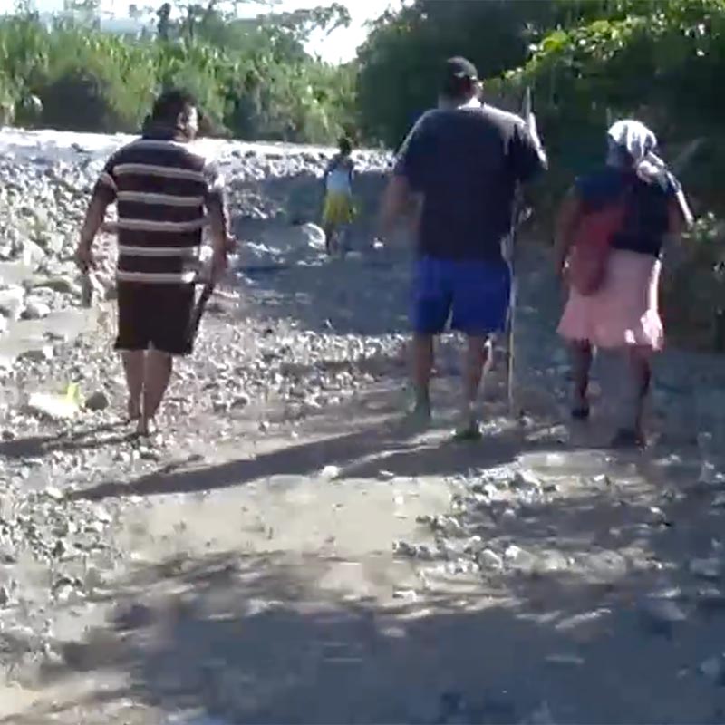 La seca del río